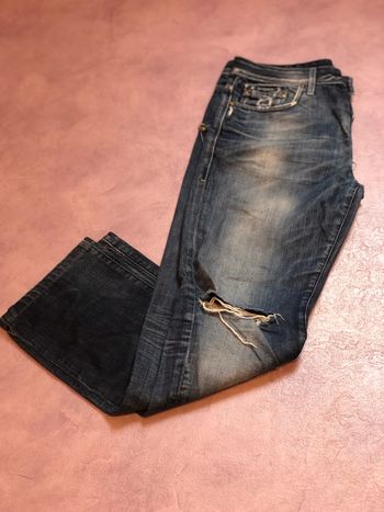 Jean homme effet destroy