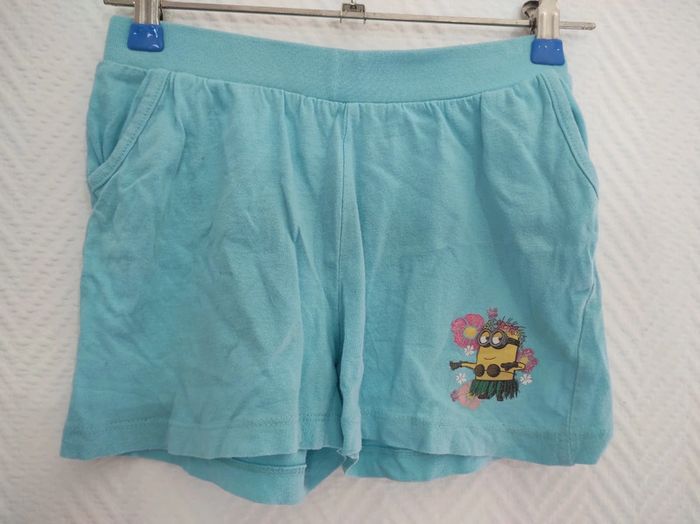 Short bleu minions 8 ans