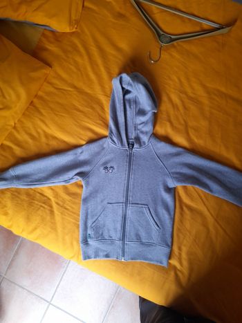 Sweat zippé en coton biologique