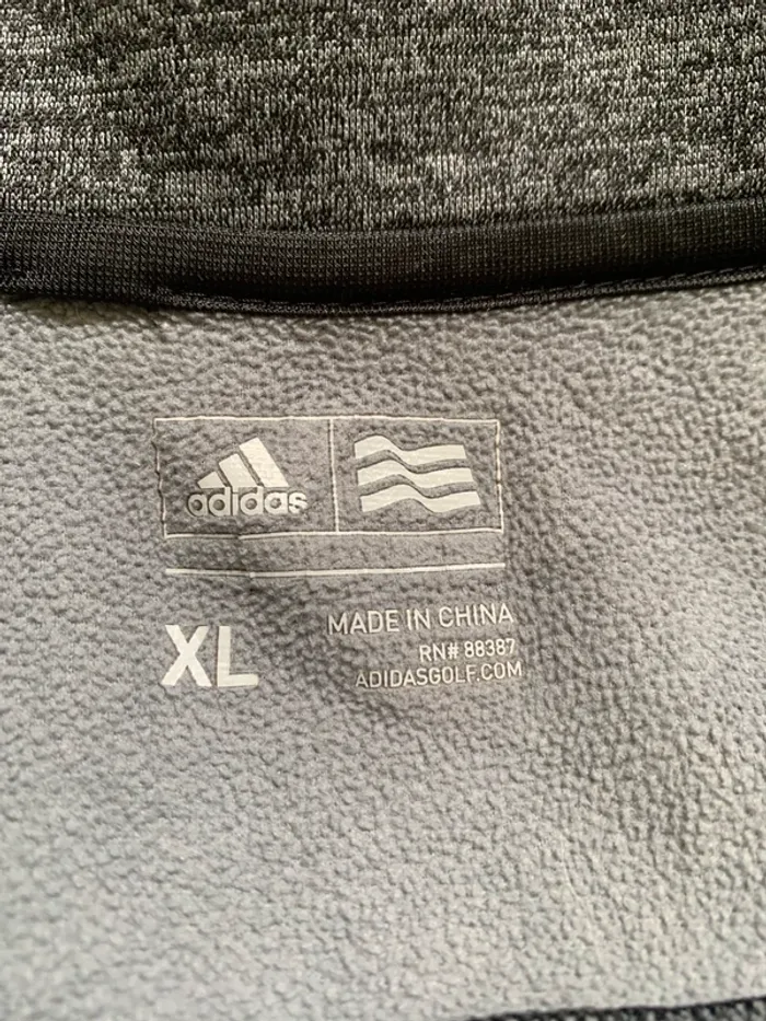 Sweat Adidas Homme - Gris, zip 1/4 - Manches longues - Excellent état - Taille XL - photo numéro 3