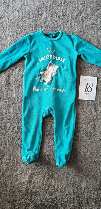 Pyjama 1 pièce chaud 18 mois