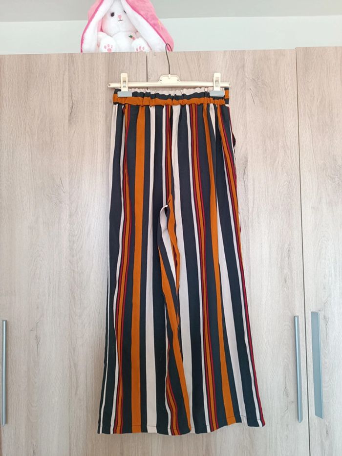 Pantalon léger jambes large été taille s - photo numéro 6