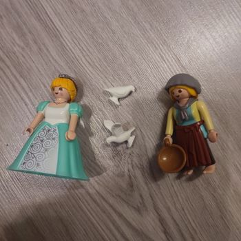 Playmobil 6843 princesse et servante multicolore complet