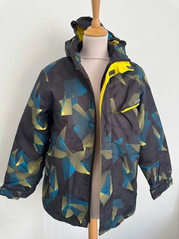 Blouson de ski enfant bleu gris Wed'ze