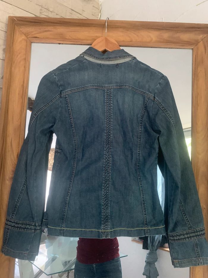 Veste en jean cache-cache taille 38 cintrée - photo numéro 9