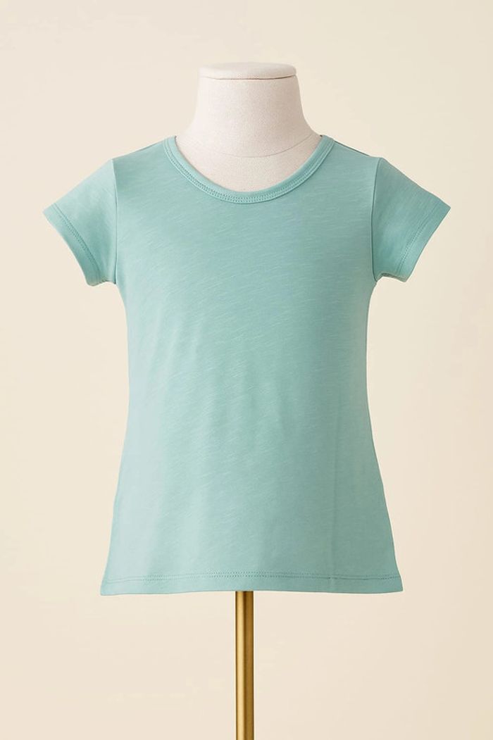 Tee shirt manche courte vert eau Poivre Blanc Taille 4 ans - photo numéro 2