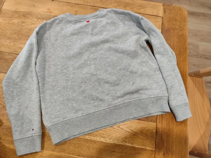 Sweat gris chiné Tommy taile M - photo numéro 7
