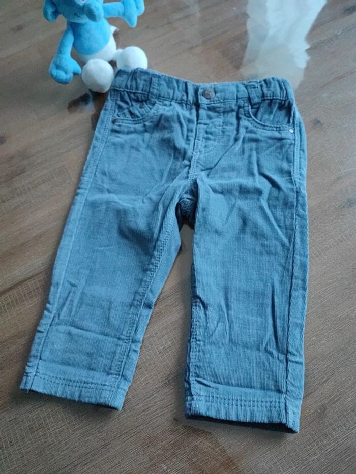 Pantalon velours bleu - photo numéro 2