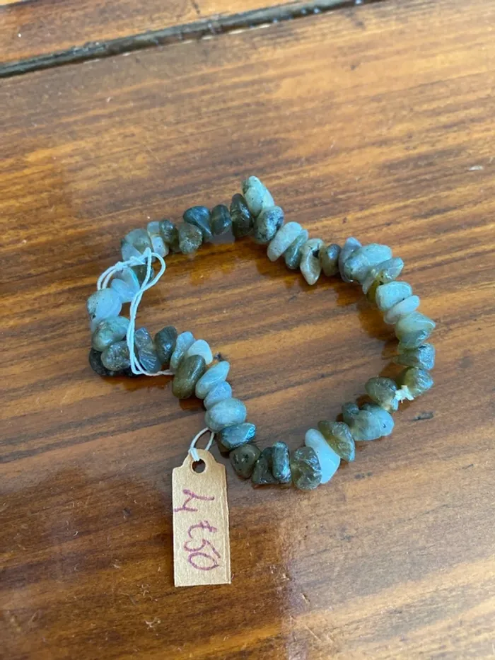 Bracelet en chips de Labradorite brut