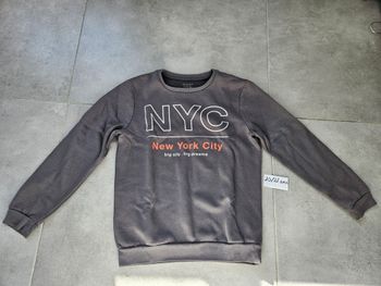 Pull gris garçon 10/11 ans