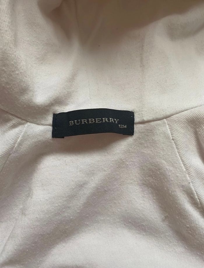 Gilet Burberry, pompon taille 12 mois rose - photo numéro 3