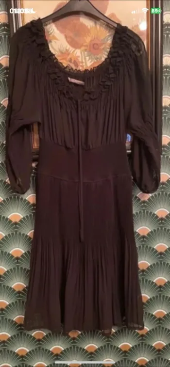 Robe noir zara en mousseline  taille L