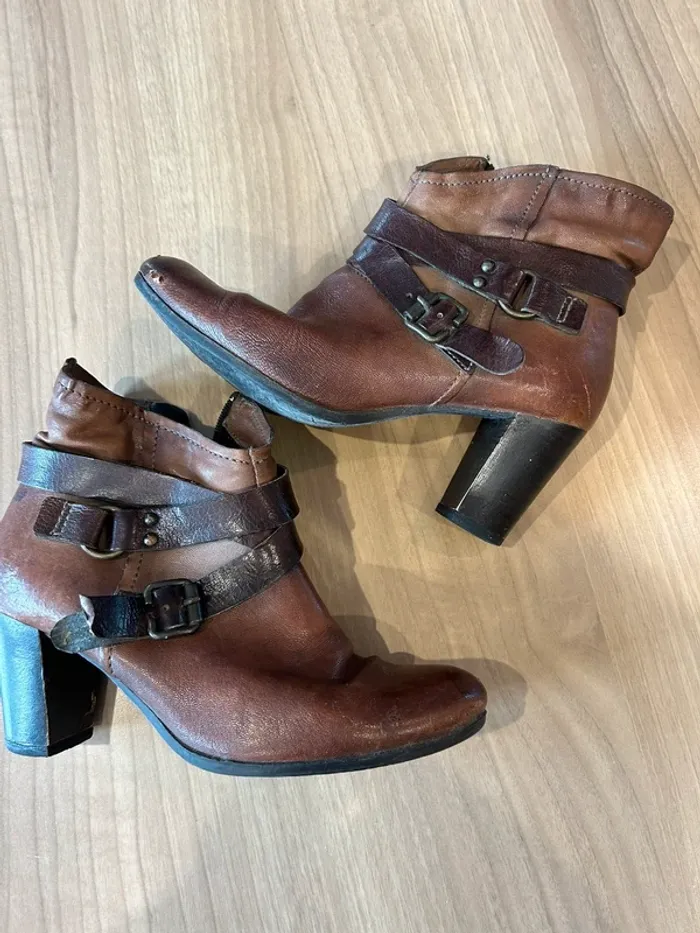 Bottines marron miglio pointure 40 - photo numéro 2