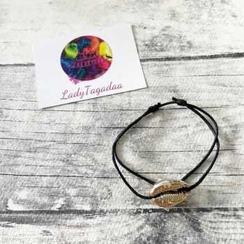 Bracelet coquillage doré