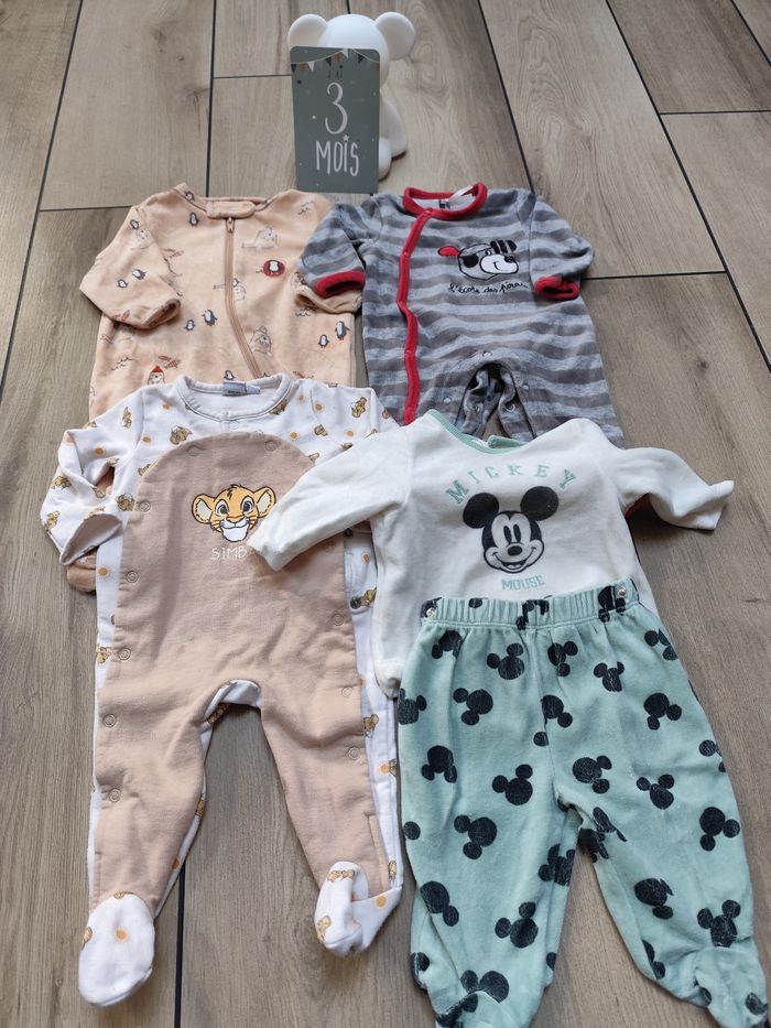 Lot pyjama 3 mois
