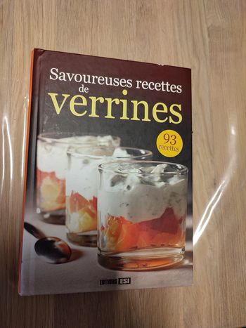 Livre recette de verrines