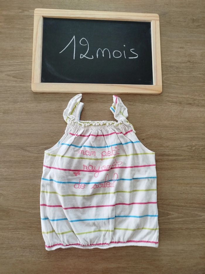 Débardeur fille taille 12mois