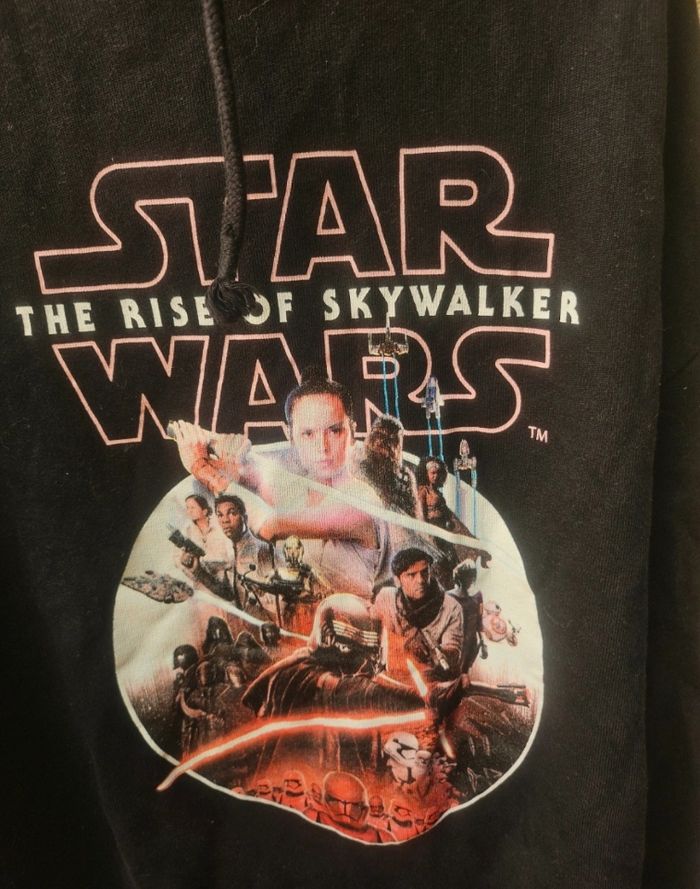 Sweat à capuche noir star wars - photo numéro 2