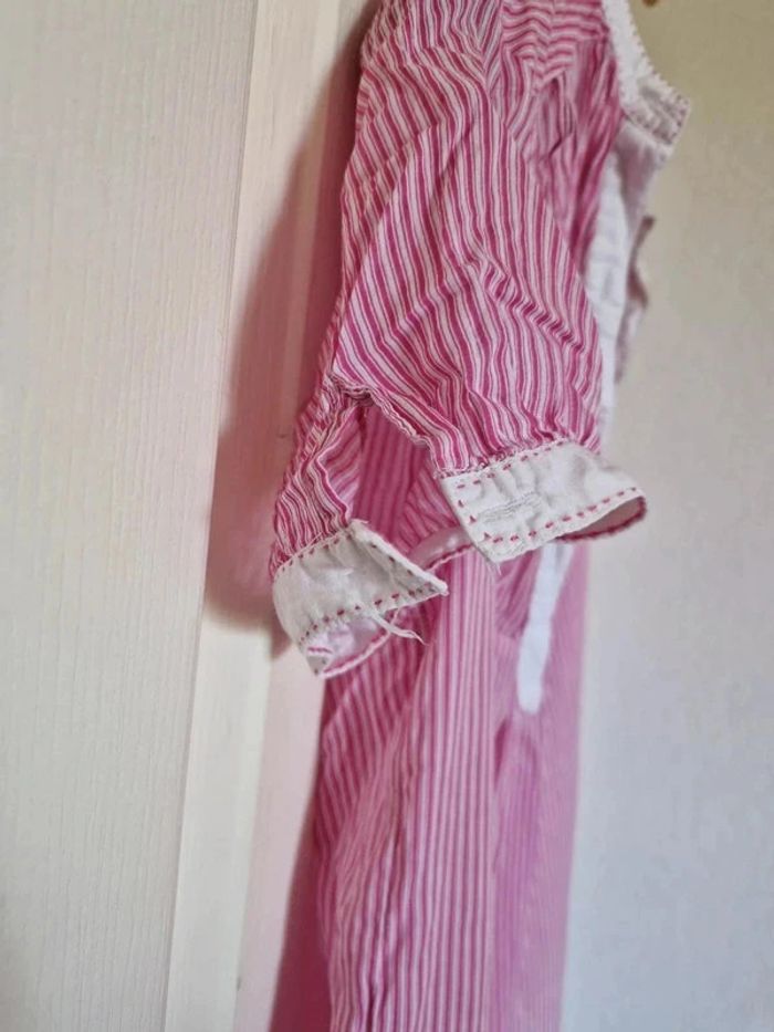 Tunique/Chemise rayée rose et blanche - photo numéro 4