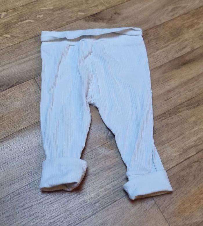 Pantalon bébé mixte côtelé blanc 6-9 mois Primark Cares - photo numéro 3