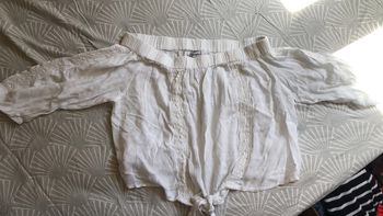 Teeshirt blanc Jennyfer taille L avec broderie