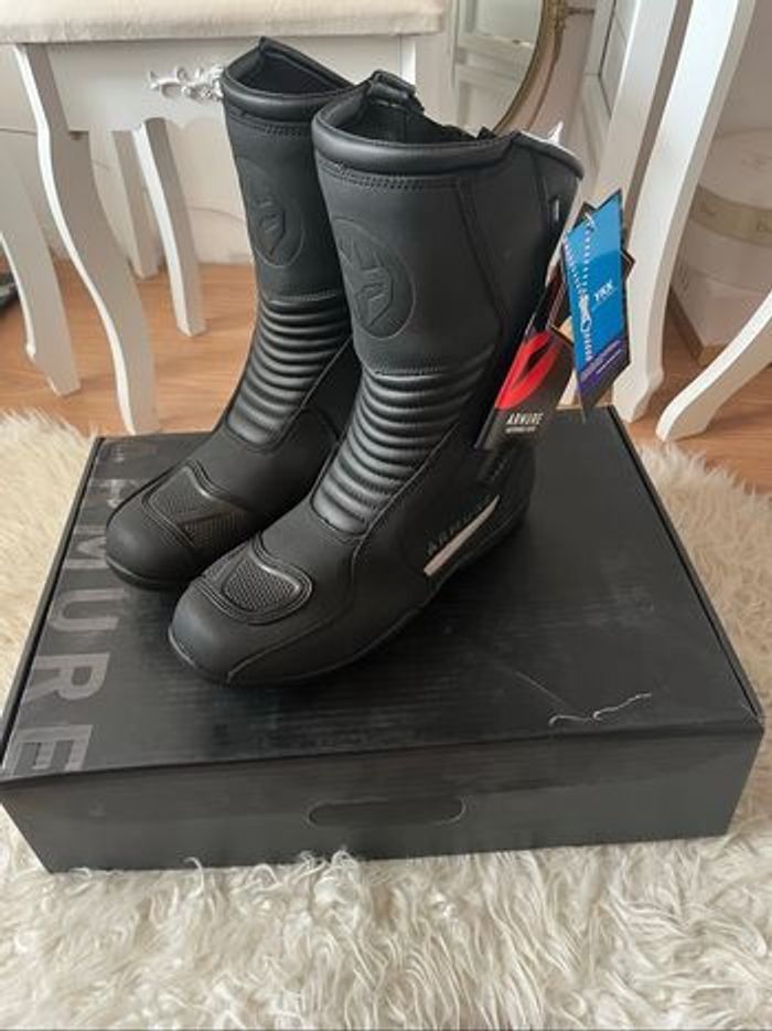 Bottes de moto étanches noires Armure T43 neuves 🏍️