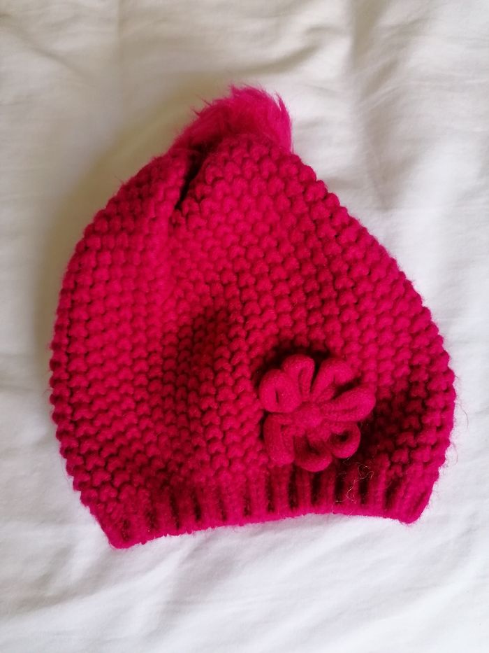Bonnet rose fuschia Orchestra fille 3/5 ans #espanolitinafille3ans #espanolitinafille4ans