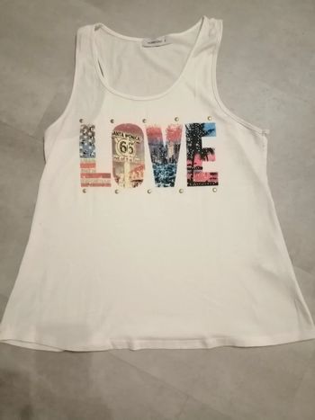 Débardeur blanc Taille 2 Women Only