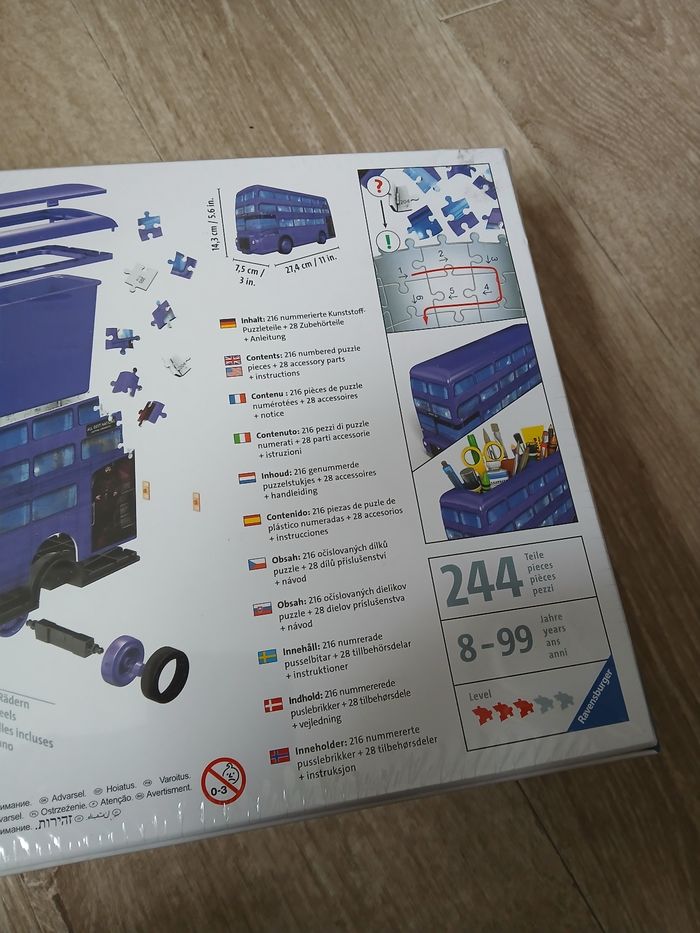 Jouet puzzle 3d Harry Potter bus - photo numéro 4