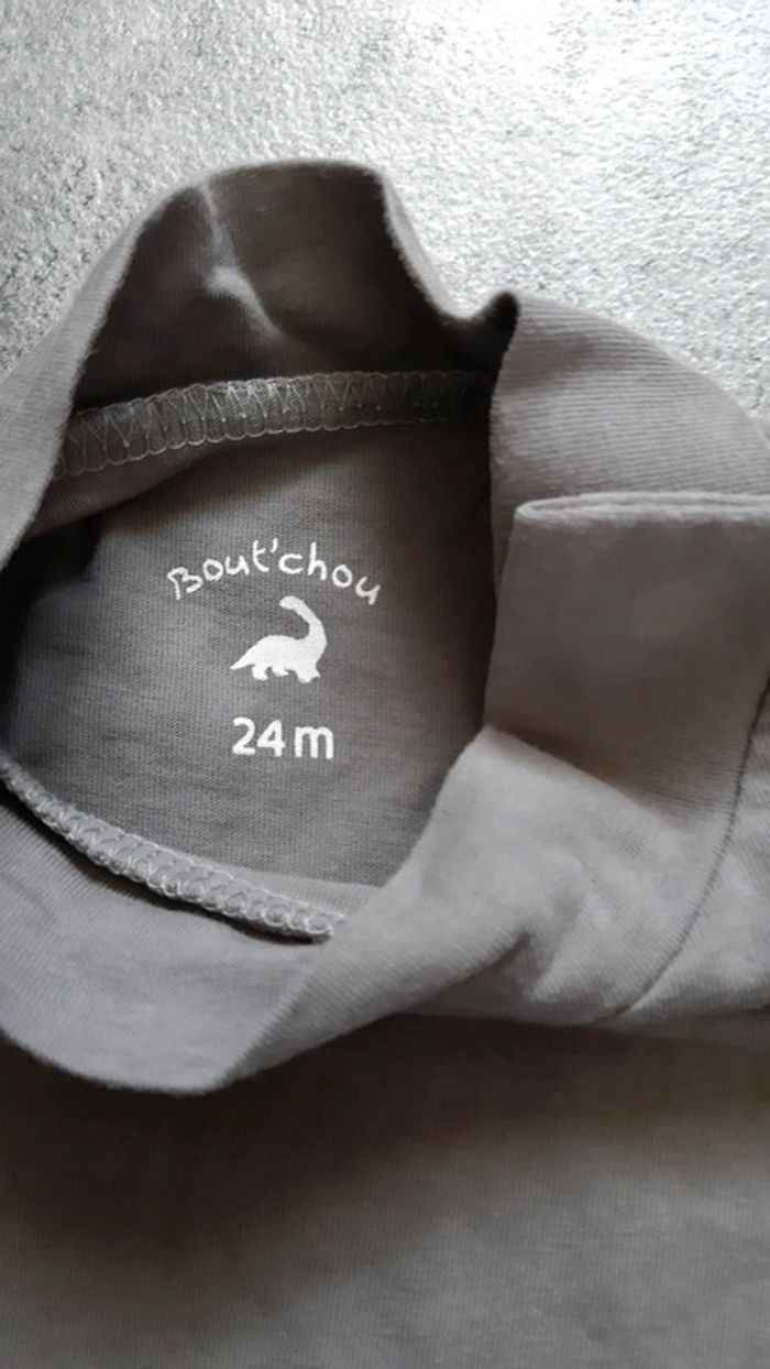 T-shirt manche longue avec col fille - photo numéro 2