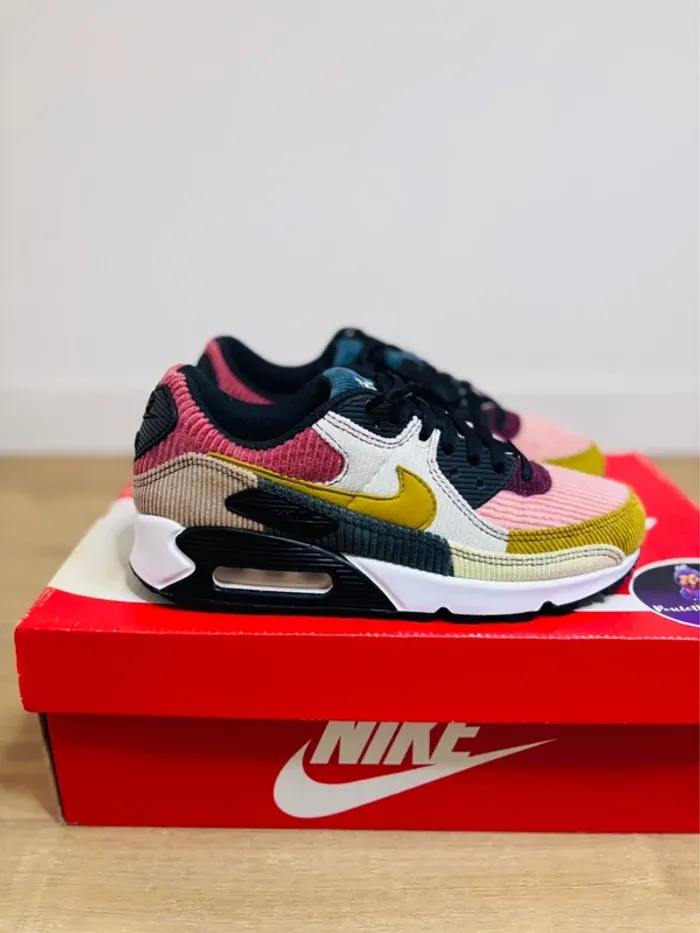 Nike Air Max 90 SE - Multi Corduroy Velours Côtelé T38 - photo numéro 2