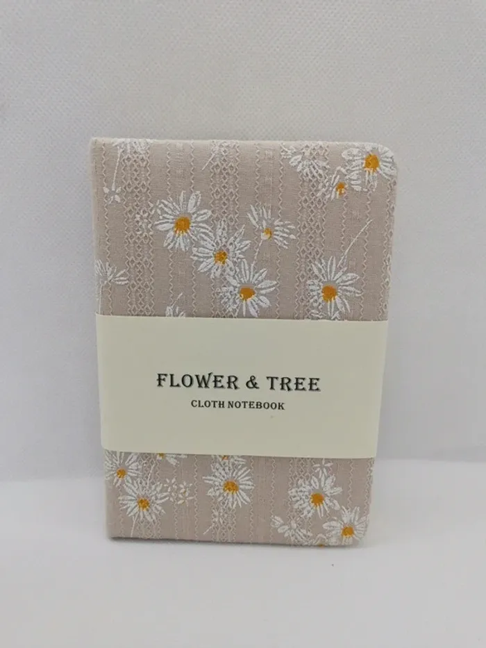 Carnet A6 bohème motif fleuri marguerite