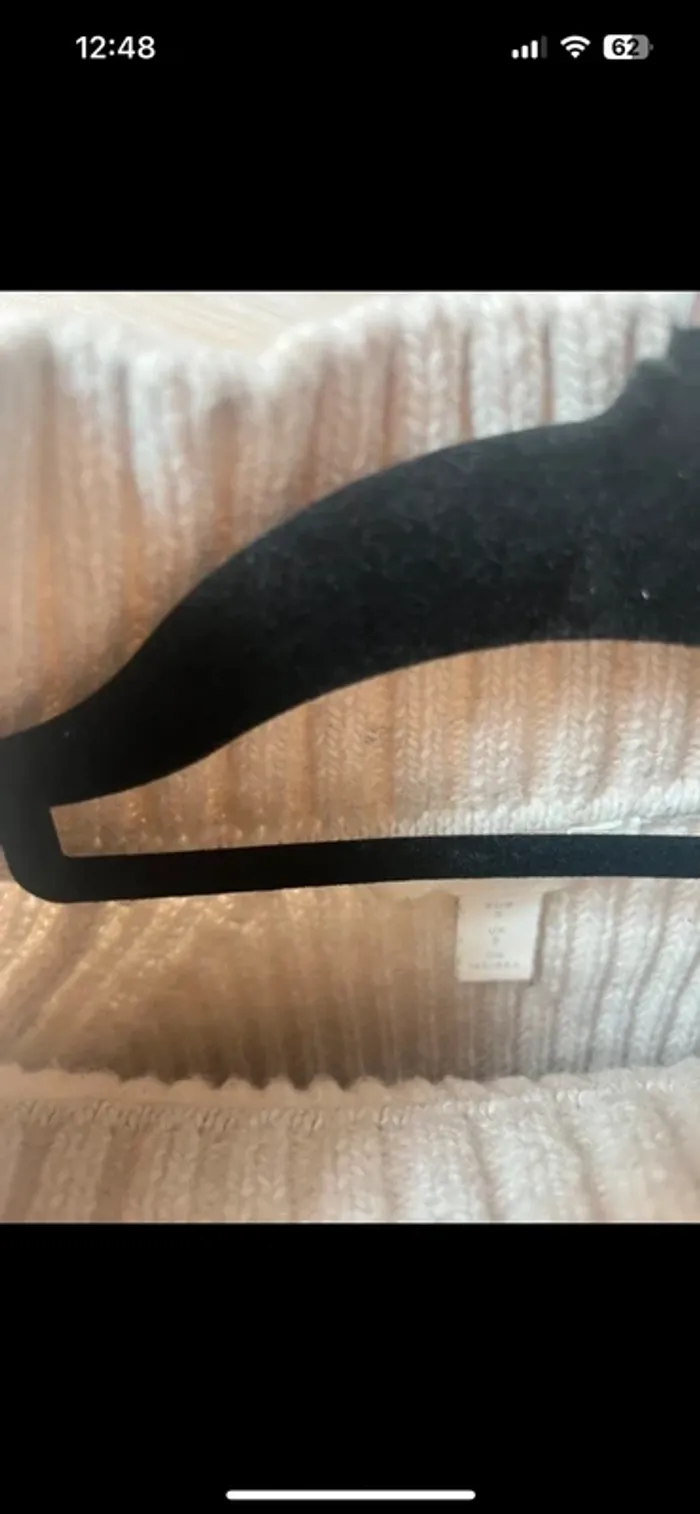 pull hm col montant crème - photo numéro 6