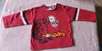 Tee-shirt manche longue 9 mois  Bébé garçon tigrou Disney baby