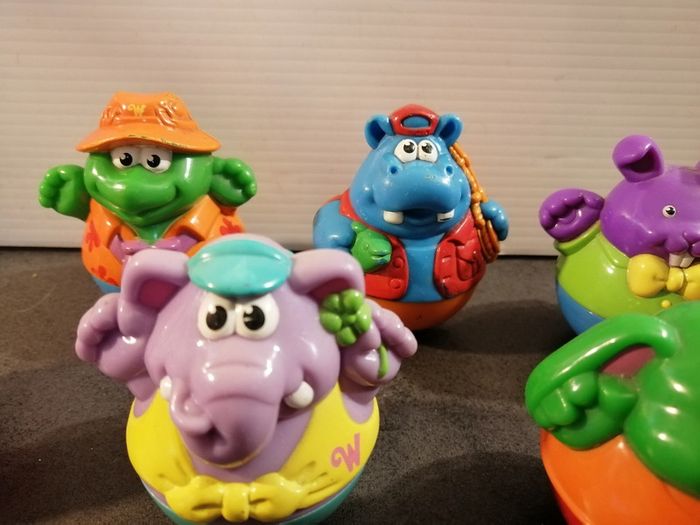 6 figurines culbuto weebles playskool - photo numéro 3