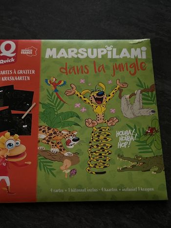 Jeux enfants cartes à gratter marsupilami