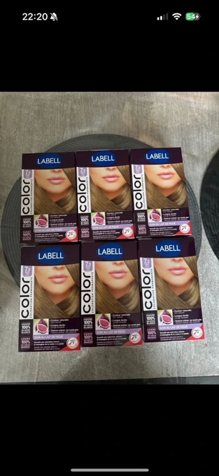 Lot de 6 colorations