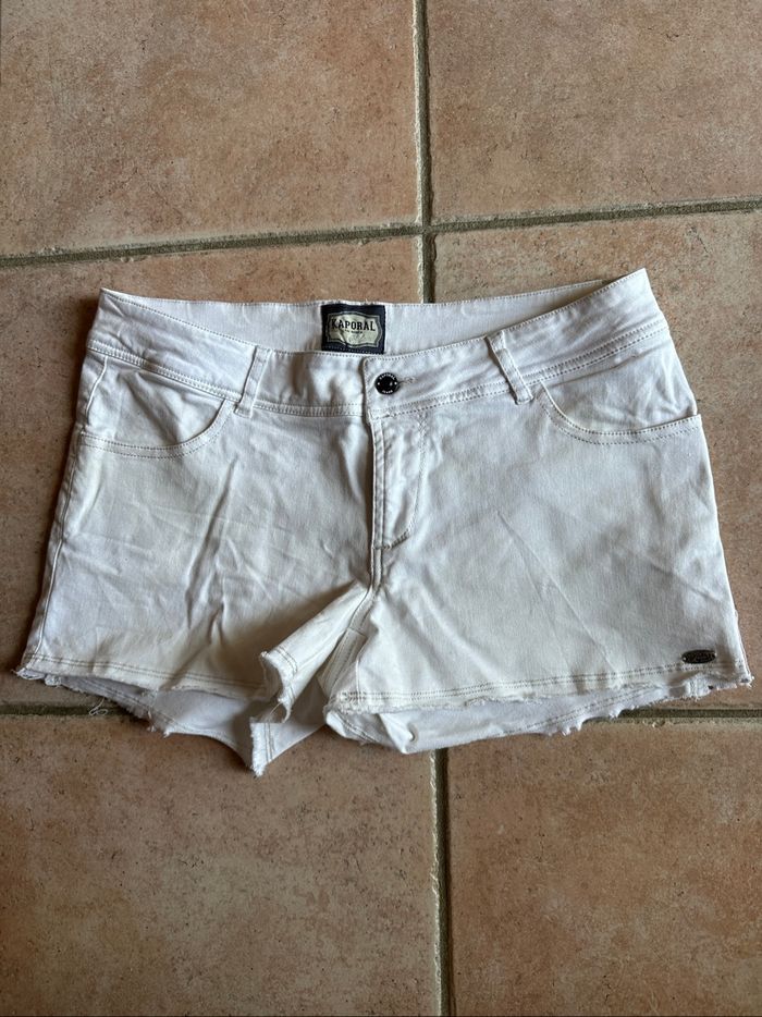 Short jean blanc Kaporal Taille M