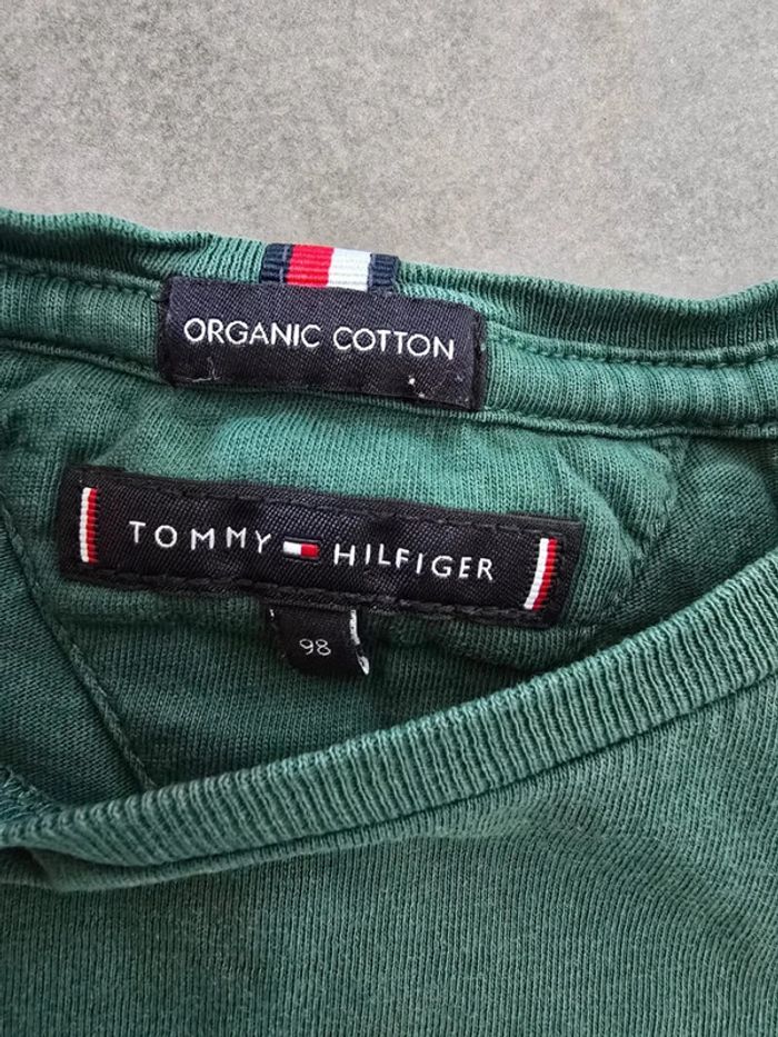 Tee shirt Tommy Hilfiger vert - photo numéro 3
