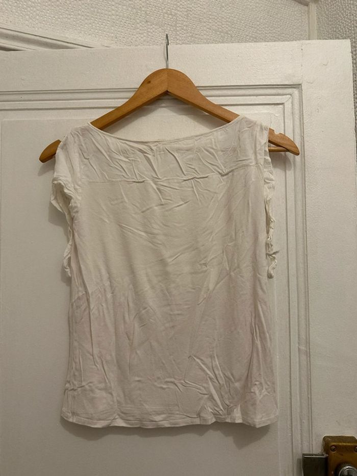 Haut blanc epaules nouees S Promod - photo numéro 2