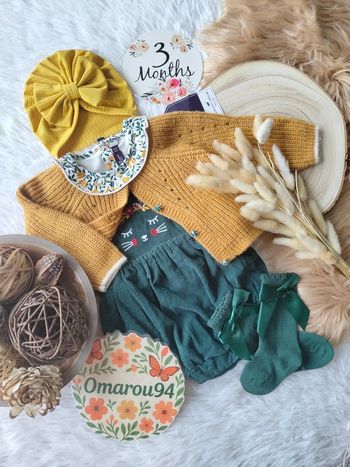 Ensemble sergent major fille 3 mois 🎀