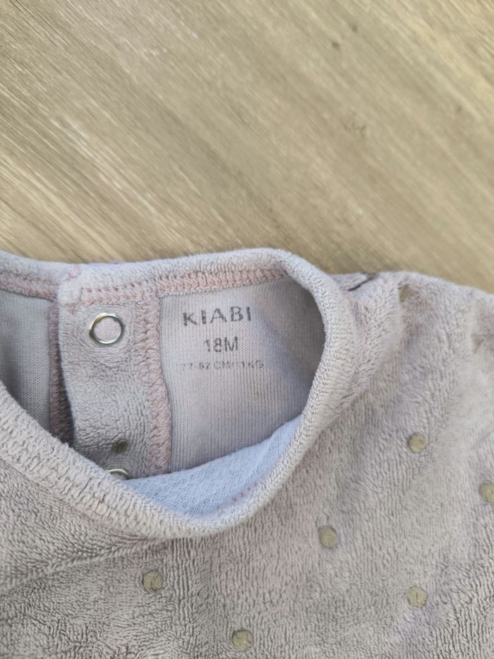 Pyjama en velours 18 mois Kiabi - photo numéro 2