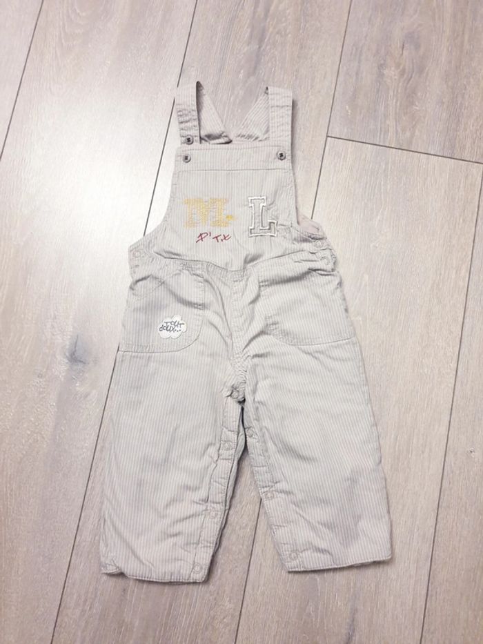 Salopette doublée beige. Garçon 6 mois. Marque Orchestra