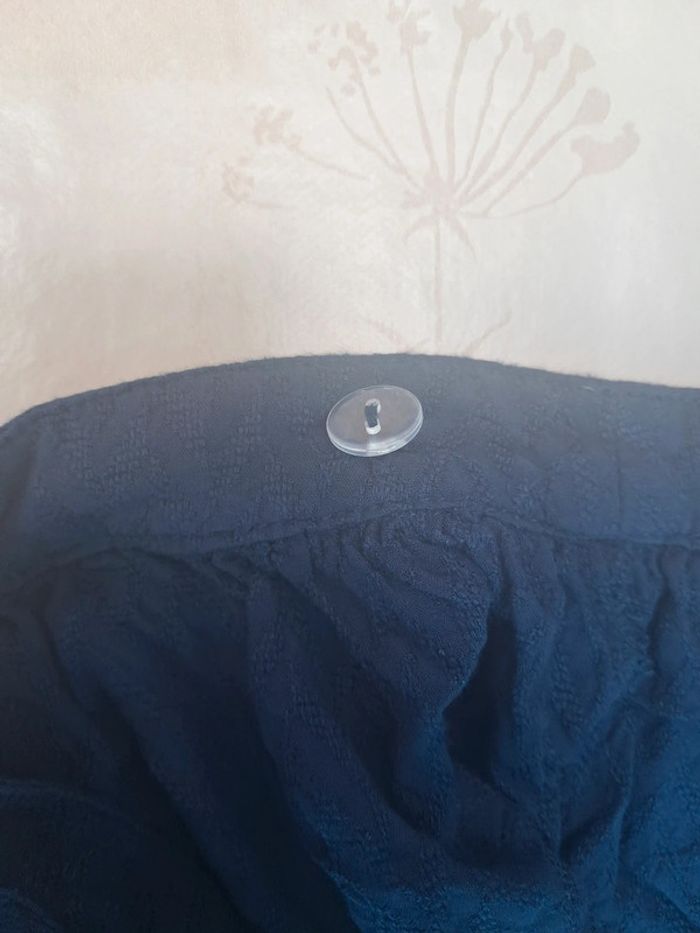 Belle jupe portefeuille bleue, bouton + lien 👗 - T40 - Bonobo - photo numéro 6
