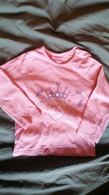 T-shirt manches longues snoopy 24mois