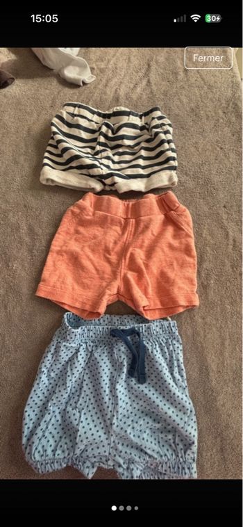 Lot de 3 shorts 