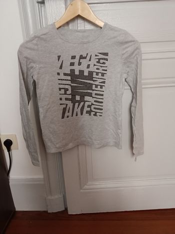 Maillot de corps gris chiné et noir