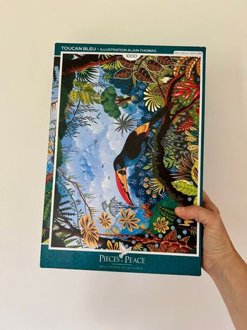 Puzzle 1000 pièces toucan bleu Pièces & Peace 