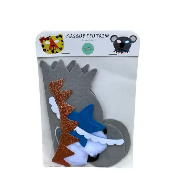 Masque en feutrine à monter Gers Equipements – Motif Ours Taille Unqiue Neuf