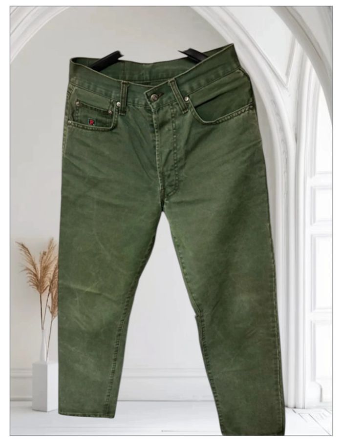 Jean Faconnable Vintage Vert - Taille 29 - Coupe Droite